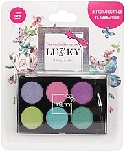 Fragrances, Perfumes, Cosmetics Powder Eyeshadow, 6 shades - lukky Powder Eyeshadow Palete