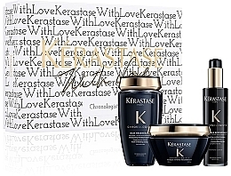 Fragrances, Perfumes, Cosmetics Set - Kerastase With Love Chronologiste Holiday Set (shmp/250 + h/mask/200ml + serum/150ml)