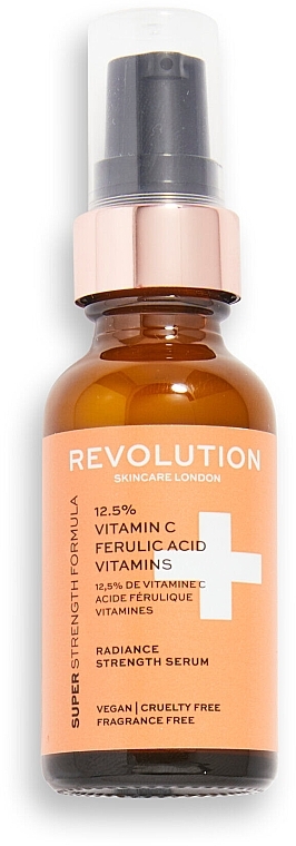 Face Serum - Revolution Skincare 12.5% Vitamin C Ferulic Acid and Radiance Vitamins Serum — photo N3