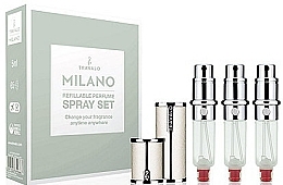 Fragrances, Perfumes, Cosmetics Perfumery Atomizer Set - Travalo Milano White Set (atomiser/3x5ml + case)