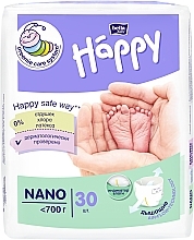 Fragrances, Perfumes, Cosmetics Happy Nano Baby Diapers (up to 700 g, 30 pcs) - Bella Baby
