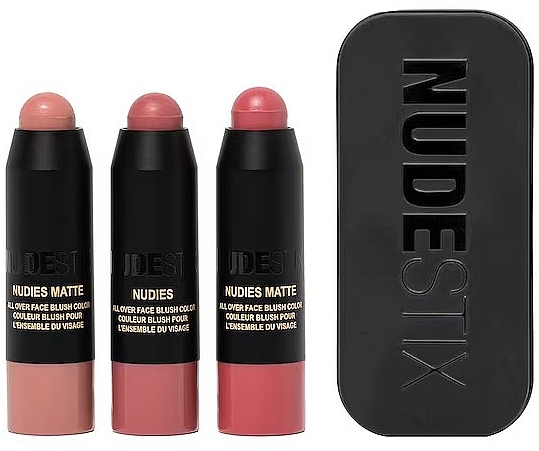 セット - Nudestix Mini Pink Nude Blush Kit (blush/3x1.8g) — photo N1