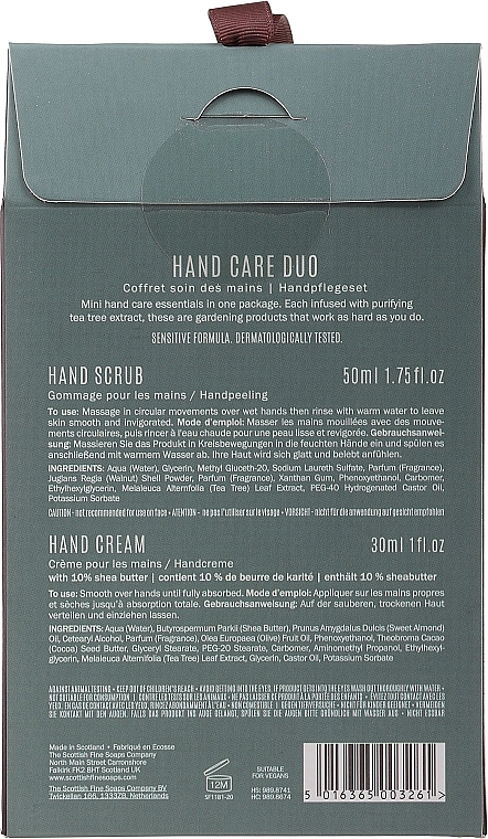 Set - Scottish Fine Soaps Gardeners Therapy Hand Care Duo (scr/50ml + cr/30ml) — photo N17