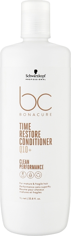 Hair Conditioner - Schwarzkopf Professional Bonacure Time Restore Conditioner Q10+ — photo N3