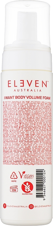 Volumizing Foam - Eleven Australia I Want Body Volume Foam — photo N6