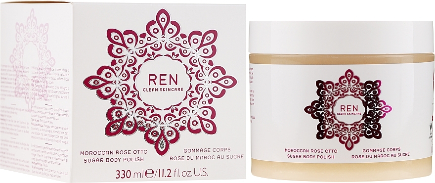 Body Scrub - Ren Moroccan Rose Otto Sugar Body Polish — photo N1