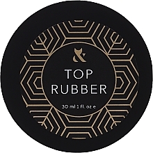 Fragrances, Perfumes, Cosmetics Nail Top Coat with a Sticky Layer - F.O.X Top Rubber
