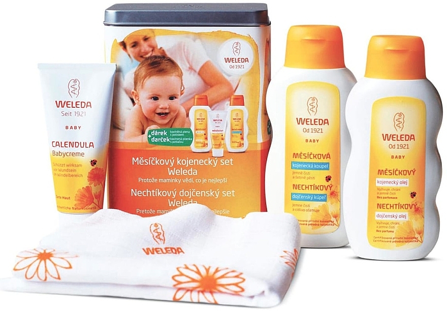 Set - Weleda Baby Calendula Set (b/cr/75ml + b/milk/200ml + b/oil/200ml) — photo N6