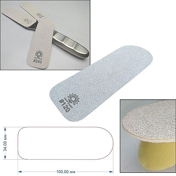 Mini Foot File, 120 grit - Mir Ledy — photo N3