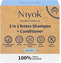 Fragrances, Perfumes, Cosmetics Solid Shampoo & Conditioner 'Sensitive' - Niyok 2in1