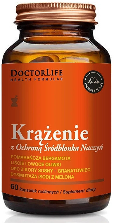 Vascular Protection Dietary Supplement, 60 pcs - Doctor Life Krazenie — photo N1