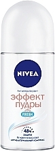 Fragrances, Perfumes, Cosmetics Roll-On Deodorant Antiperspirant "Powder Effect" - Nivea Effect Powder Fresh