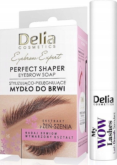 Set - Delia Eyebrow Expert (eyelash/cond/3ml + eyebrow/soap/10ml) — photo N1