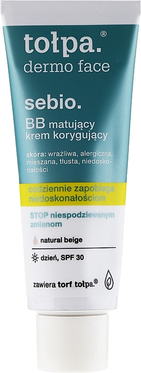 Mattifying BB Cream - Tolpa Dermo Face Sebio. BB Cream — photo N3