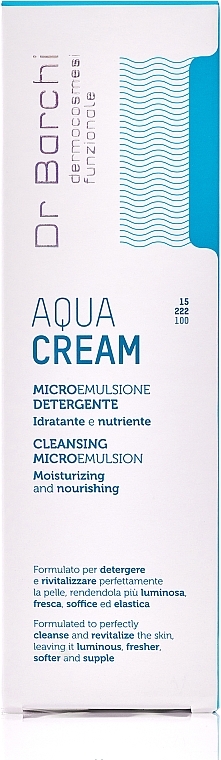 Face, Neck & Decollete Cleansing Microemulsion - Dr Barchi Aqua Cream Cleansing Microemulsion — photo N9