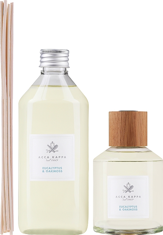 Set - Acca Kappa Eucalypthus & Oakmoss Gift Set (h/diffuser/250ml + h/diffuser/refill/500ml) — photo N2