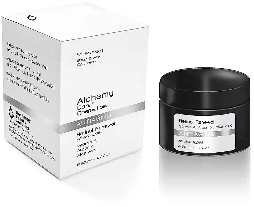 Retinol Renewing Night Face Cream - Alchemy Care Cosmetics Antiaging Retinol Renewal — photo N1