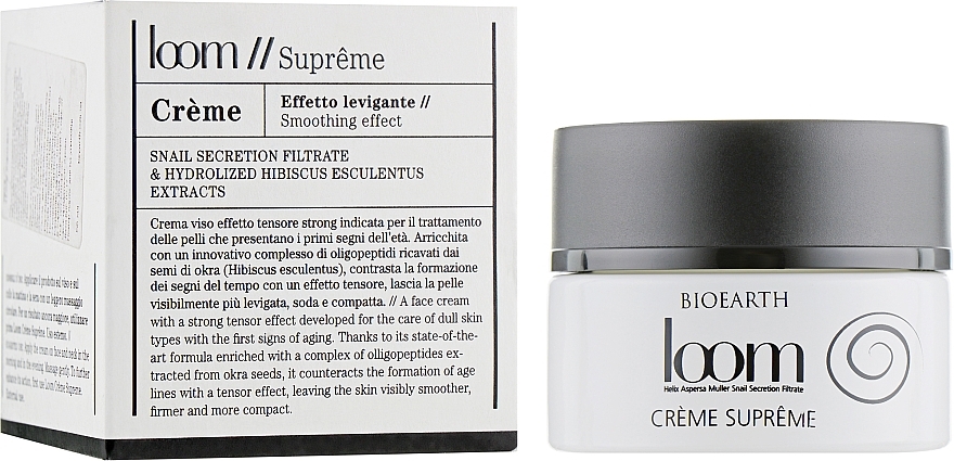 Face Cream with Snail Mucin Extract - Bioearth Loom Supreme Cream — photo N1