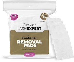 Cotton Pads, 222 pcs - Clavier Lash Expert Removal Pads  — photo N5