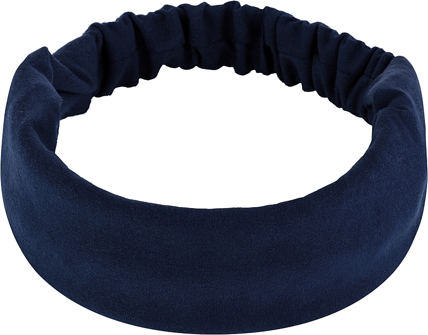 Headband "Suede Classic", dark-blue - MAKEUP Hair Accessories — photo N1