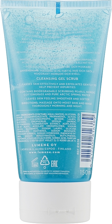 Cleansing Gel Scrub - Lumene Klassikko Cleansing Gel Scrub — photo N2