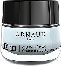 Fragrances, Perfumes, Cosmetics Night Face Cream with Sea Spring Water - Arnaud Aqua Detox Night Cream