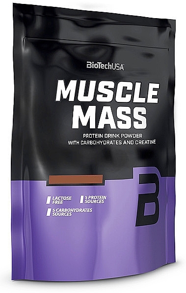 Vanilla Protein Shake - BioTechUSA Muscle Mass Drink Powder — photo N1