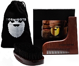 Fragrances, Perfumes, Cosmetics Beard Grooming Set - Yoshimoto Gentleman's Code ST063 (comb*2 + bag)