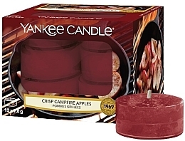 Fragrances, Perfumes, Cosmetics Tea Candles - Yankee Candle Tea Light Crisp Campfire Apples