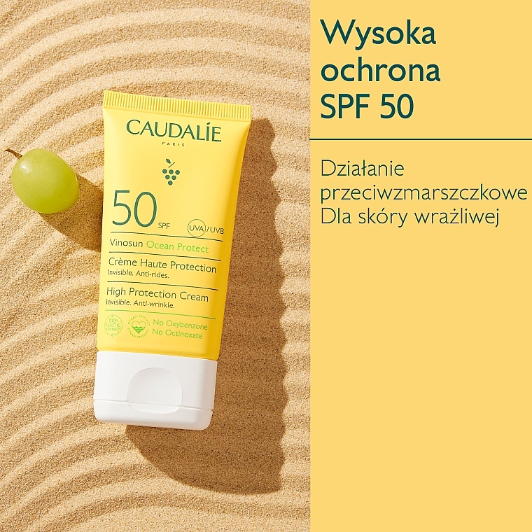 Sunscreen SPF50 - Caudalie Vinosun High Protection Cream SPF50 — photo N3