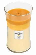 Scented Candle in Glass - WoodWick Hourglass Trilogy Candle Fruits of Summer — photo N2