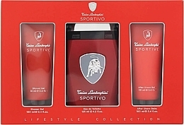 Tonino Lamborghini Sportivo - Set (edt/125ml + sh/gel/100ml + ash/balm/100ml) — photo N1