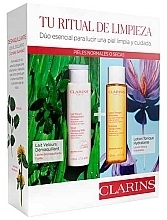 Fragrances, Perfumes, Cosmetics Set - Clarins Duo Cleansing Normal and Dry Skin (f/milk/200 ml + f/lot/200 ml)