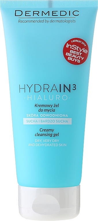 Body and Face Creamy Washing Gel - Dermedic Hydrain3 Hialuro — photo N1