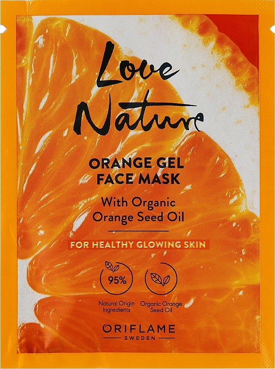 Organic Orange Gel Face Mask for Radiant Skin - Oriflame Love Nature Orange Gel Face Mask — photo N1