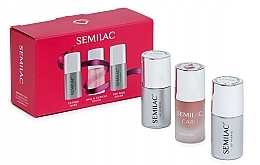 Fragrances, Perfumes, Cosmetics Set - Semilac Must Haves (n/base/7ml + n/top/7ml + n/oil/7ml)