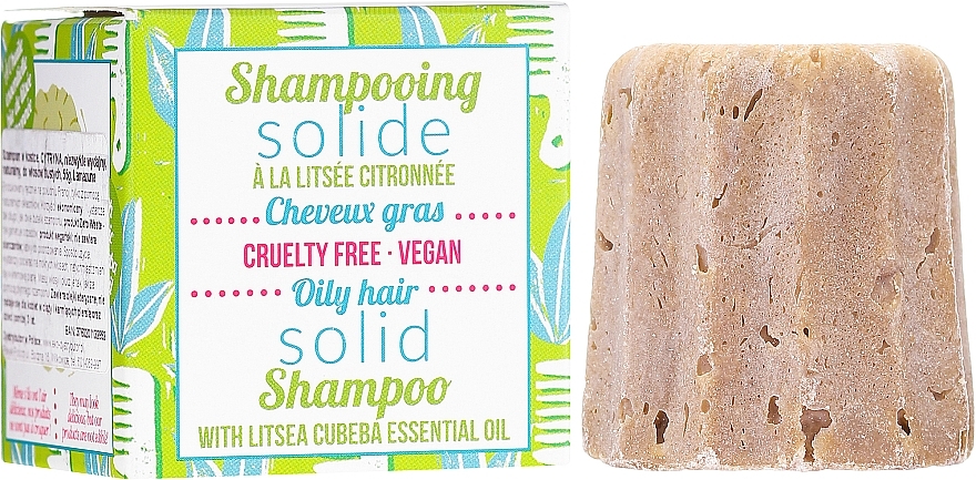Solid Shampoo for Oily Hair - Lamazuna Solid Shampoo For Oily Hair With Litsea Cubeba — photo N1