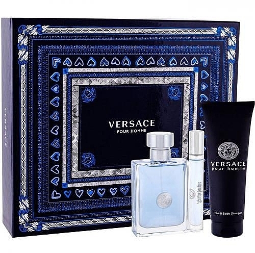 Versace Pour Homme - Set (edt/100ml + sh/gel/150 ml + edt/10 ml) — photo N1