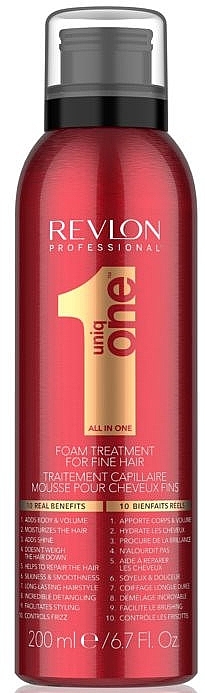 Thin Hair Foam Mask - Revlon Professional Uniq One Fine Hair Foam Treatment — photo N1