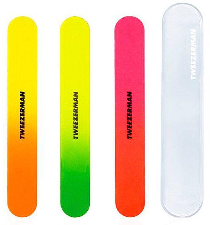 Nail File Set, multicolor - Tweezerman Neon Hot Nail Filemates — photo N1