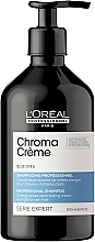 Blue Pigment Cream Shampoo - L'Oreal Professionnel Serie Expert Chroma Creme Professional Shampoo Blue Dyes — photo N5