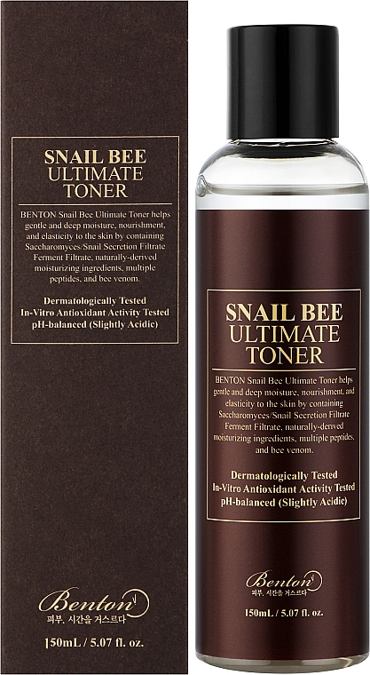 Fermented Snail Mucin & Bee Venom Toner - Benton Snail Bee Ultimate Toner — photo N2