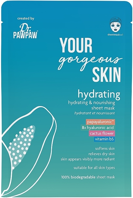 Sheet Mask - Dr. PAWPAW Your Gorgeous Skin Hydrating Sheet Mask — photo N1