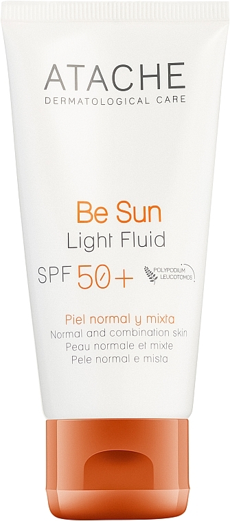 Anti-Aging Sunscreen Fluid - Atache Be Sun Light Fluid SPF50+ — photo N1