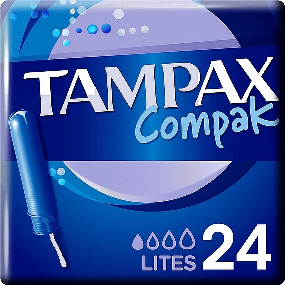 Tampons with Applicator, 24 pcs. - Tampax Compak Tampyn Lites — photo N2