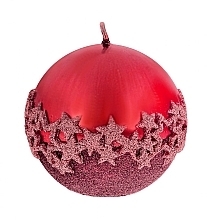 Fragrances, Perfumes, Cosmetics Decorative Candle, 8 cm, red ball - Artman Ice Star