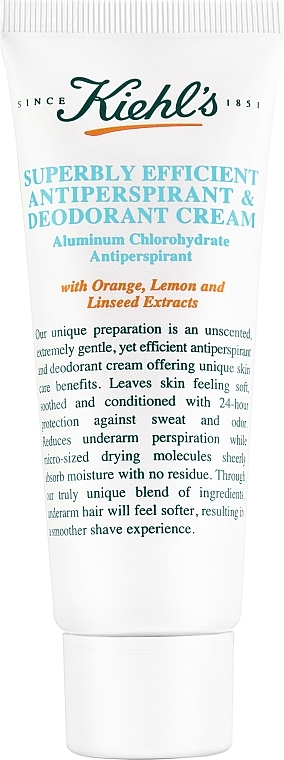 Creamy Antiperspirant Deodorant - Kiehl's Superbly Efficient Anti-Perspirant and Deodorant — photo N1