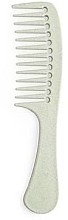 Comb with Handle, biodegradable, green - IDC Institute Eco All Purpose Comb — photo N1