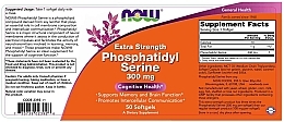 Extra Phosphatidyl Serine, 300mg - Now Foods Extra Strength Phosphatidyl Serine — photo N3