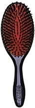 Fragrances, Perfumes, Cosmetics Combined Bristles Hair Brush D82L, large - Denman Large Cushion Natural Bristle The Finisher